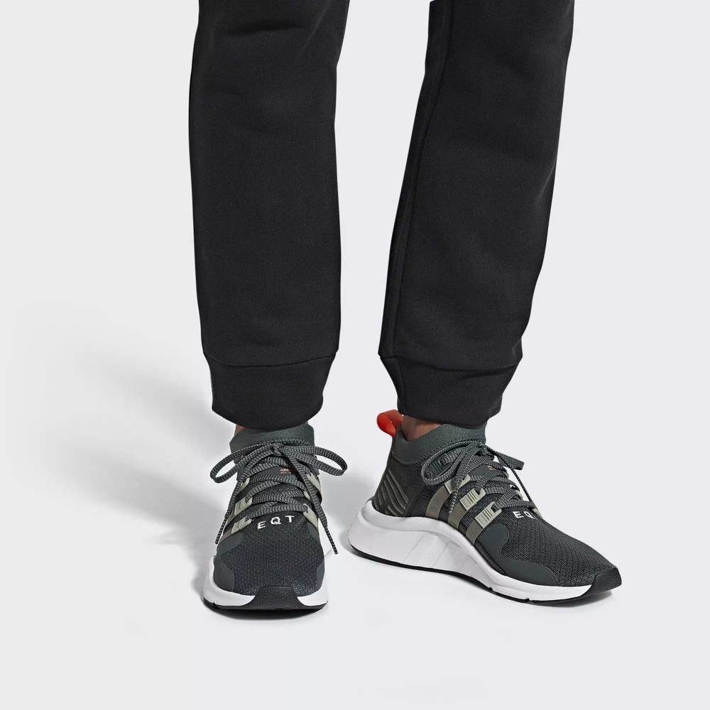 Adidas EQT Support Mid ADV Primeknit Tenis Verdes Para Hombre (MX-94699)